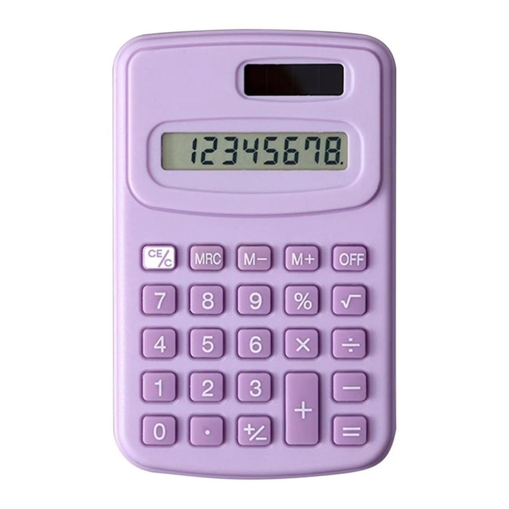Powermaster Powermaster PM-25422 Mor 8 Haneli Mini Hesap Makinesi - Hesap Makineleri