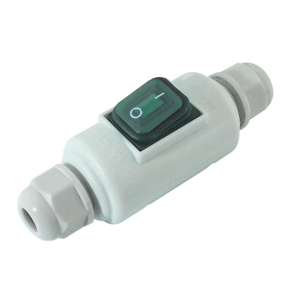 Powermaster PowerMaster PM-26936 Su Geçirmez Beyaz Kablo Switch 4 Pin - Fişler-Prizler