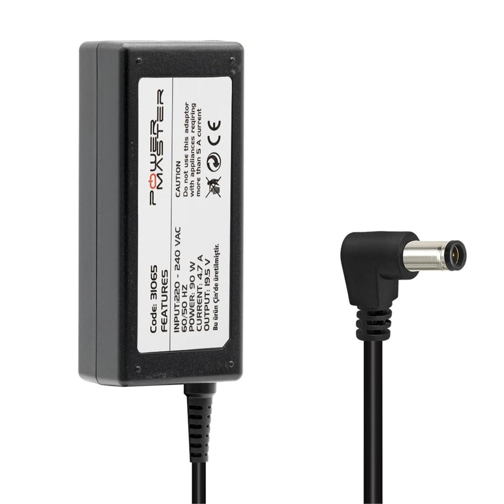 Powermaster Powermaster PM-31065 19.5 Volt - 4.7 Amper 6.0*4.4 Mm Uçlu Adaptör (Samsung Led Tv - Sony Notebook) - Adaptörler
