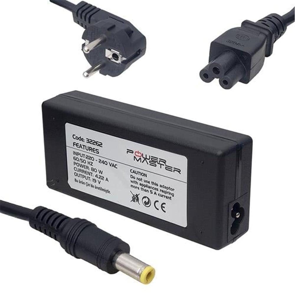 Powermaster Powermaster PM-32262 19 Volt - 4.22 Amper 5.5*2.5 Mm Uçlu Adaptör (Samsung Notebook) - Adaptörler