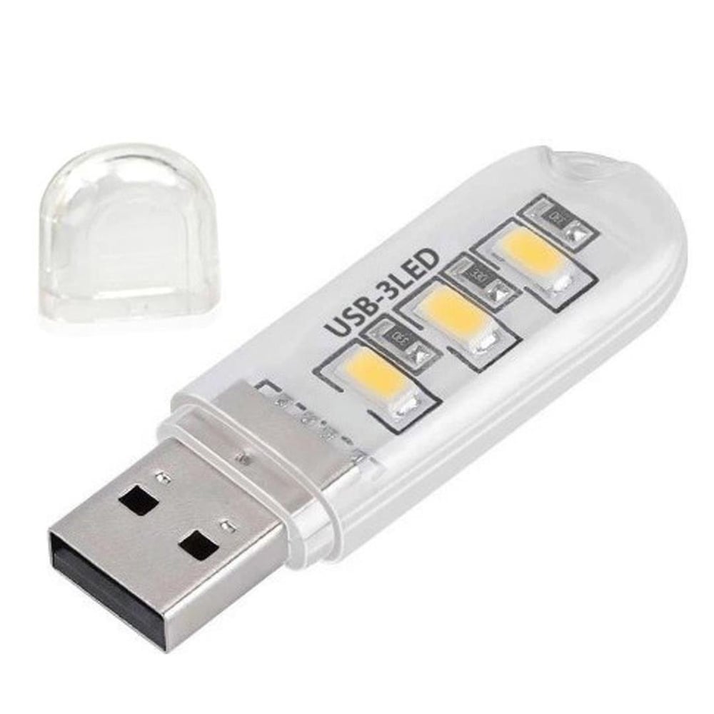 Powermaster Powermaster PM-34390 Flash Bellek Görünümlü Taşınabilir 3 Led Beyaz Işık Usb Gece Lambası - Gece Lambaları