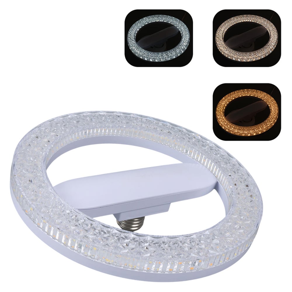 Powermaster Powermaster PM-350 E27 3 Renk Aydınlatma (Beyaz-Günışığı-Soğuk Beyaz) Oval 23 Cm Led Tavan Lambası - Led Ampul Aydınlatma