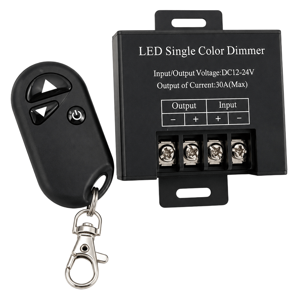 Powermaster Powermaster PM-37845 12V-24V 30A Tek Renk Şerit LED Dimmer RF Uzaktan Kumandalı Kontrol Cihazı - RGB Kontrol Devreleri
