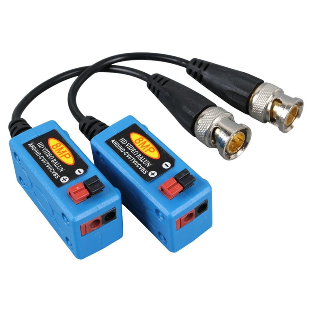 Powermaster Powermaster PM-3893 8MP MAX 600 Metre HD-TVI/CVI/AHD/CVBS HD Video Balun - Güvenlik Ekipmanları