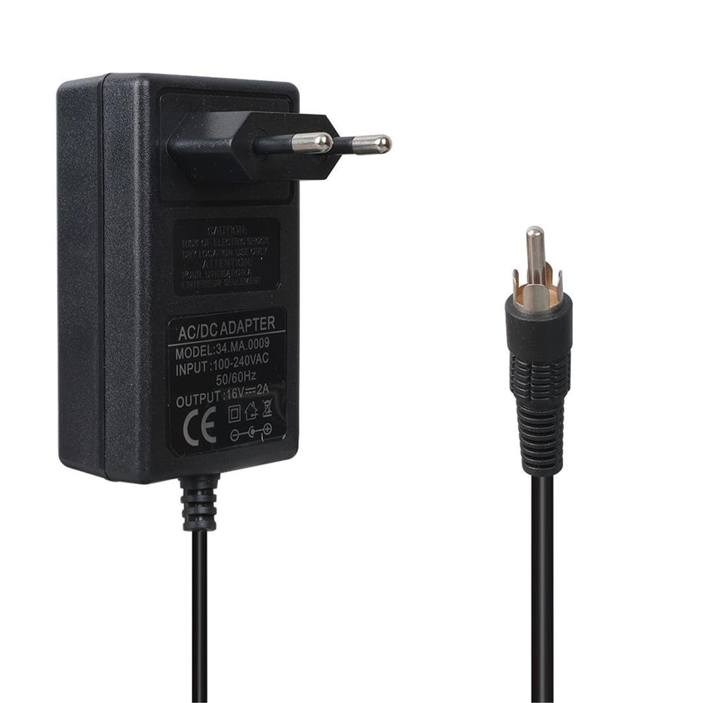 Powermaster Powermaster PM-4735 16 Volt - 2 Amper Tos Fişli Rca Uçlu Priz Tipi Santral Adaptörü - Santral Adaptörü