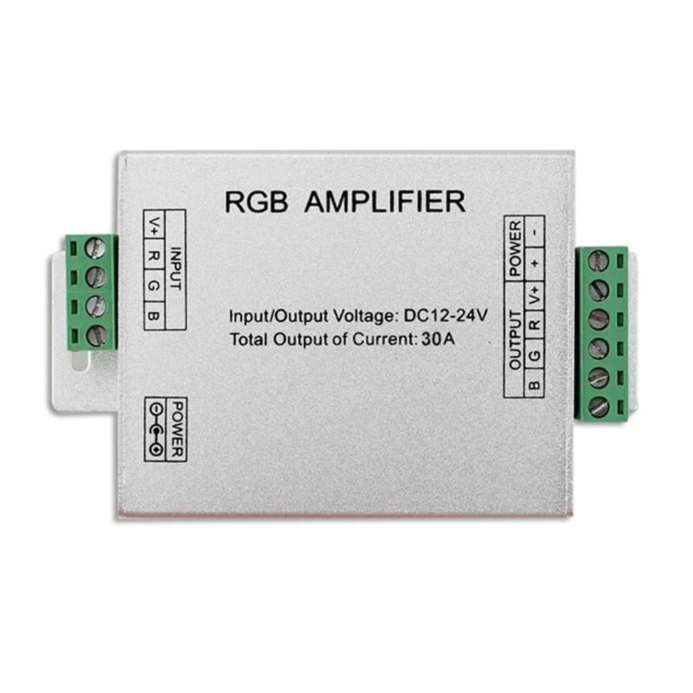 Powermaster PowerMaster PM-4877 12 Volt - 24 Volt 30 Amper RGB Şerit Led Amplifier (Repeater) - RGB Kontrol Devreleri