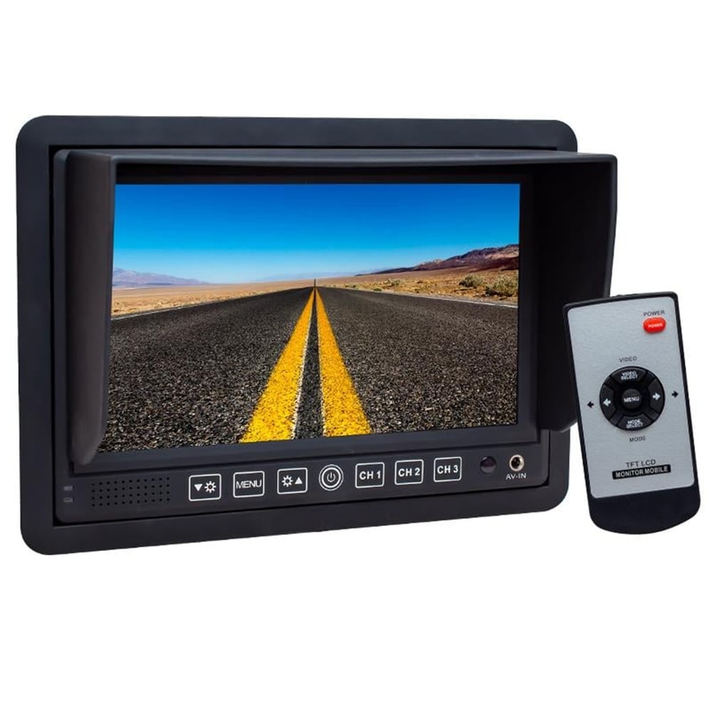 Powermaster Powermaster PM-5879 7\'\' 12V-24V 3 Kanal AV Girişli Monitör - Led Tv