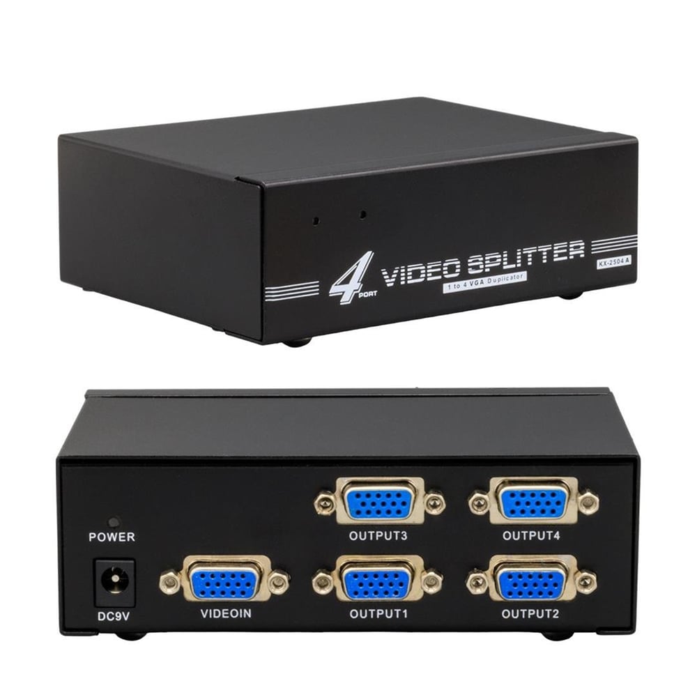 Powermaster Powermaster PM-6228 4 Portlu 250 Mhz Monitör Çoklayıcı VGA Splitter Dağıtıcı - Vga Dağıtıcı