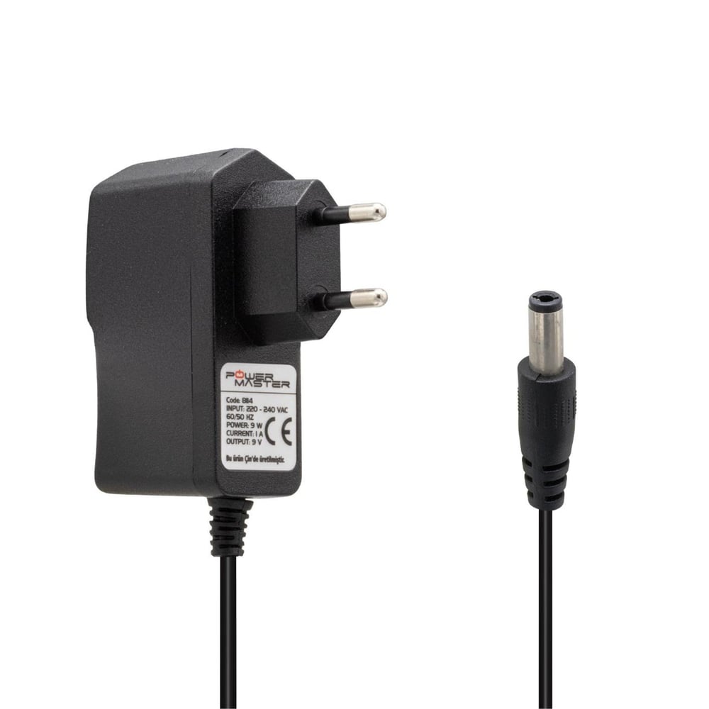Powermaster Powermaster PM-8114 9 Volt - 1 Amper 5.5*2.5 Mm Uçlu Priz Tipi Adaptör - Adaptörler