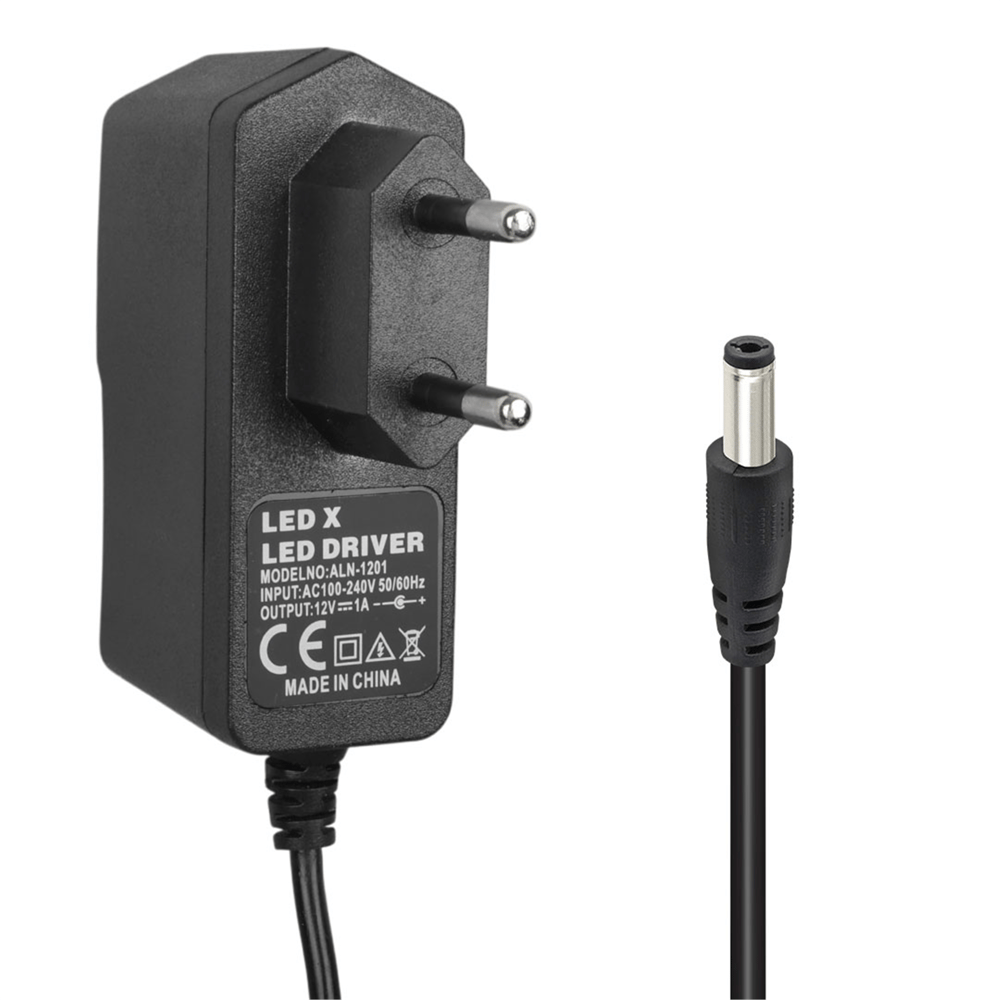 Powermaster Powermaster PM-8118 12 Volt - 1 Amper 5.5*2.5 Mm Uçlu Plastik Kasa Priz Tipi Adaptör - Adaptörler
