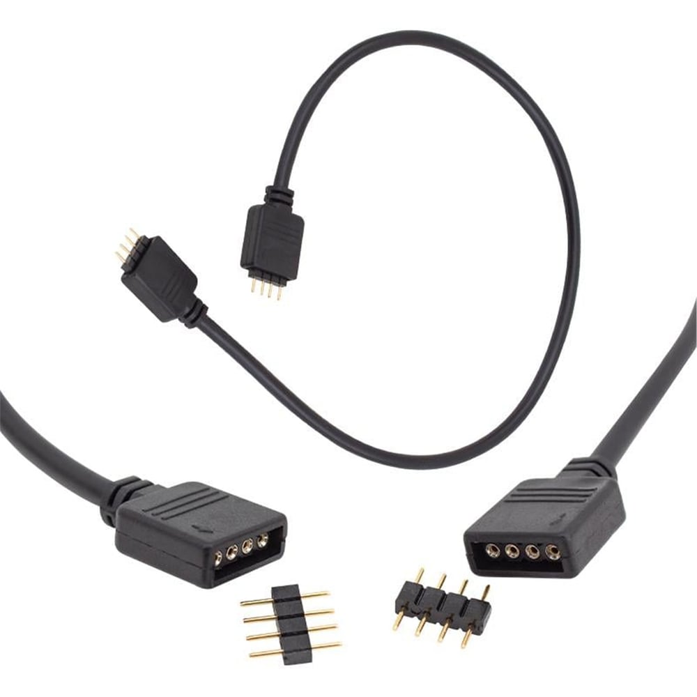 Powermaster Powermaster RGB Led Bağlantı Erkek-Dişi Jumperlı 4 Pin Kablo - Fiş - Jack - Şase