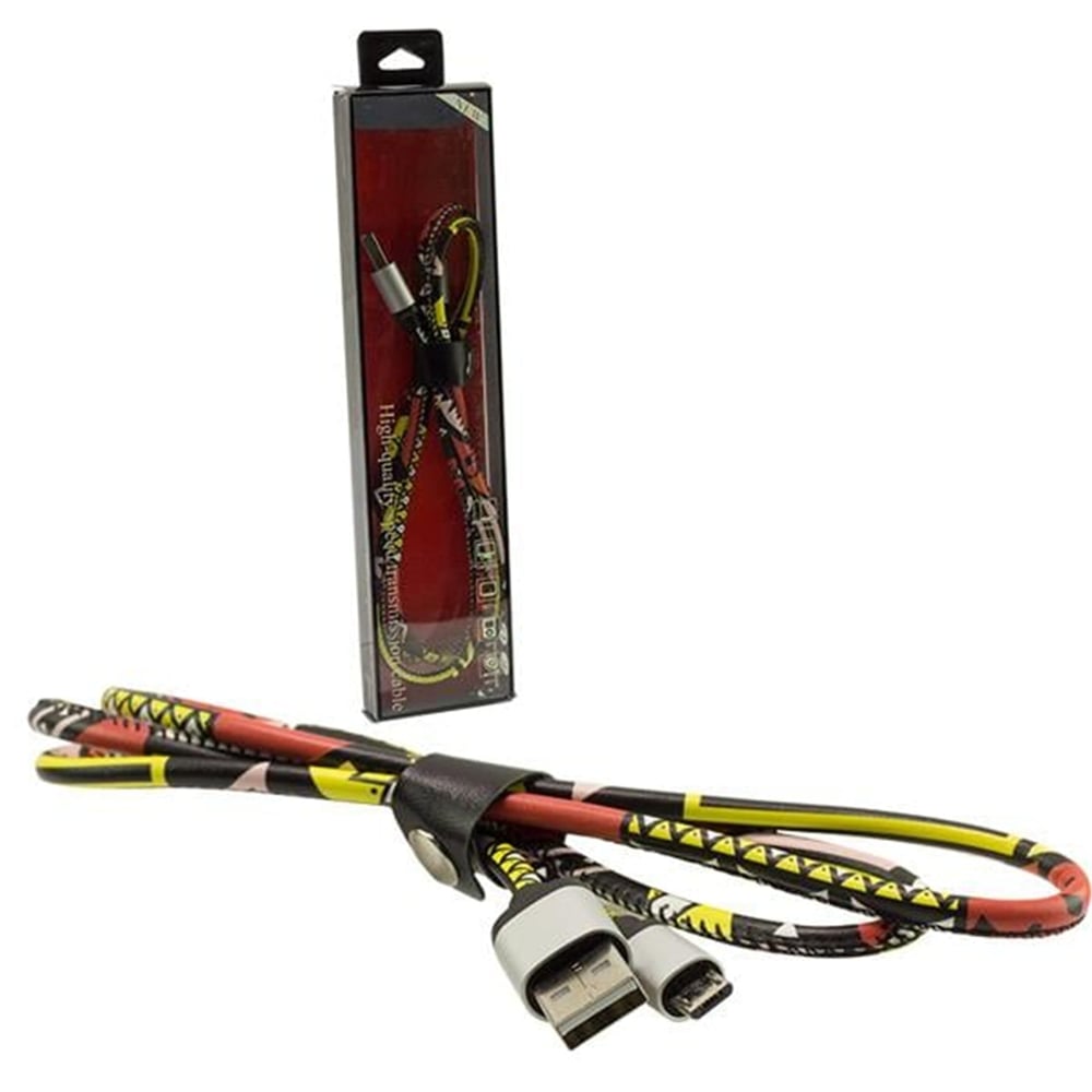 Powermaster Powermaster S3-S4 Micro Usb Örgülü Renkli Şarj Data Kablosu - Data-Şarj Kabloları