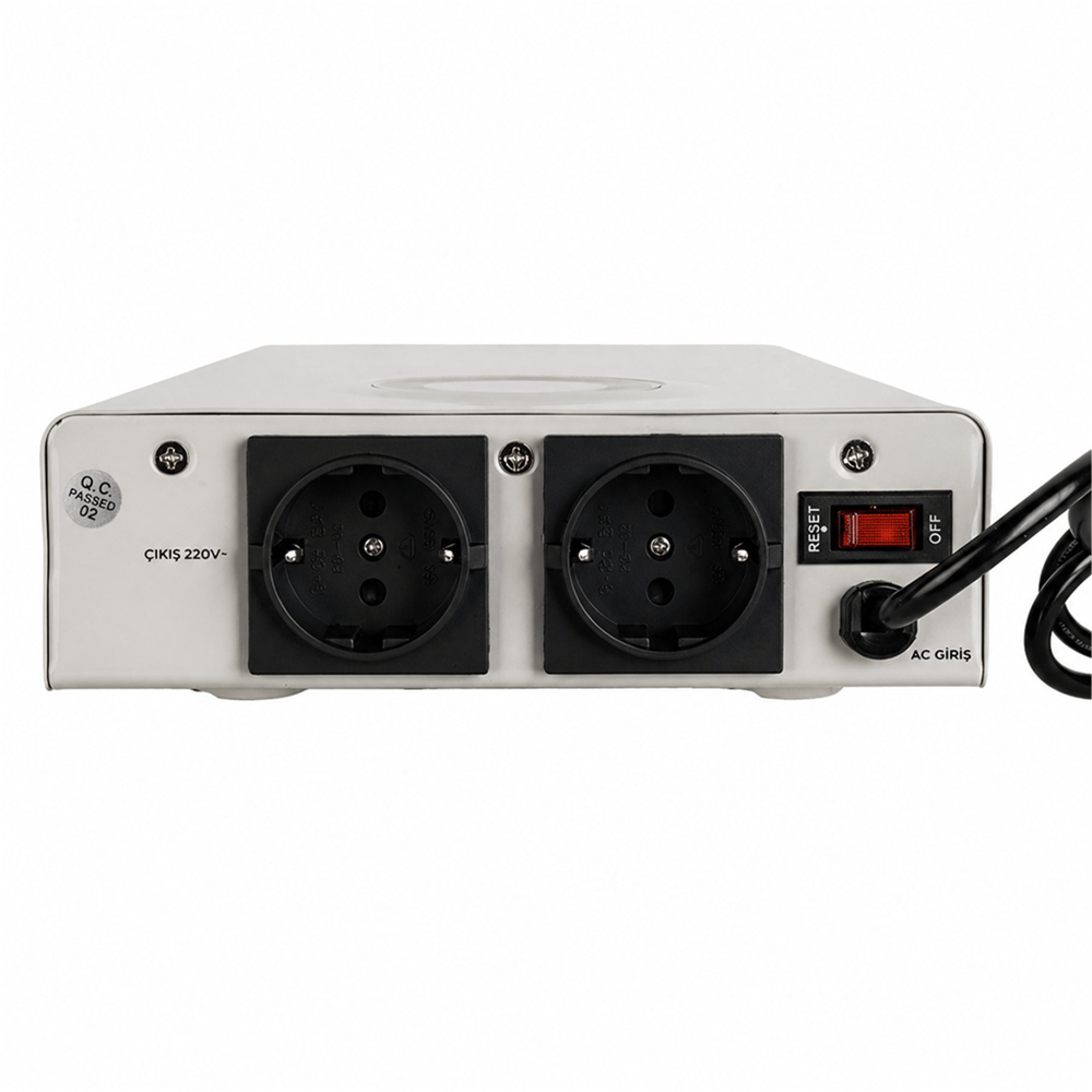 Reyonex POWERMASTER SLIM-1500 OTOMATİK 1500 WATT KOMBİ VOLTAJ REGÜLATÖRÜ - İnvertör-Regülatör