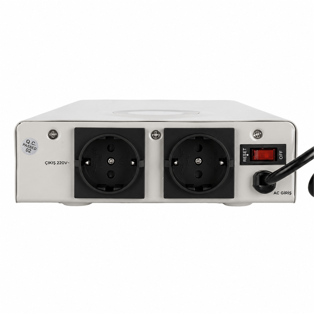 Reyonex POWERMASTER SLIM-2000 OTOMATİK 2000 WATT KOMBİ VOLTAJ REGÜLATÖRÜ - İnvertör-Regülatör