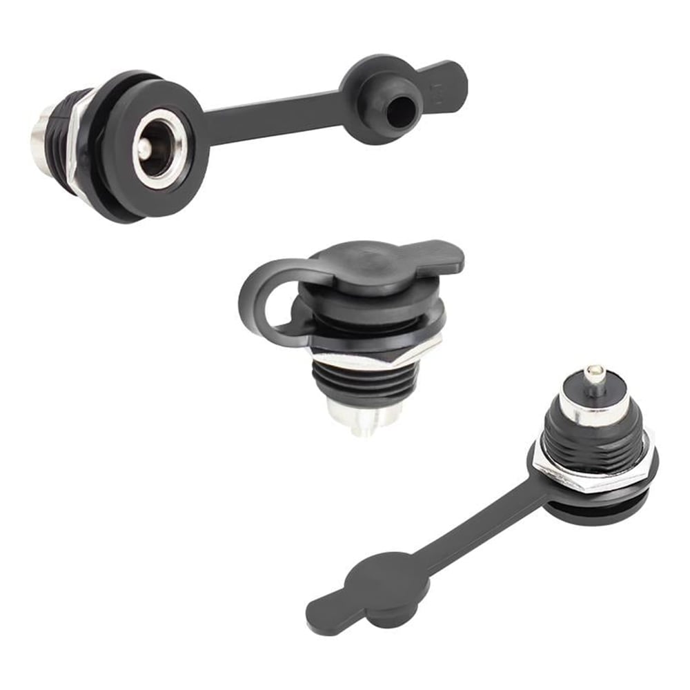Powermaster Powermaster Suya Dayanıklı Siyah Adaptör Şase 5.5x2.5 Uç - Notebook Power Jacklar