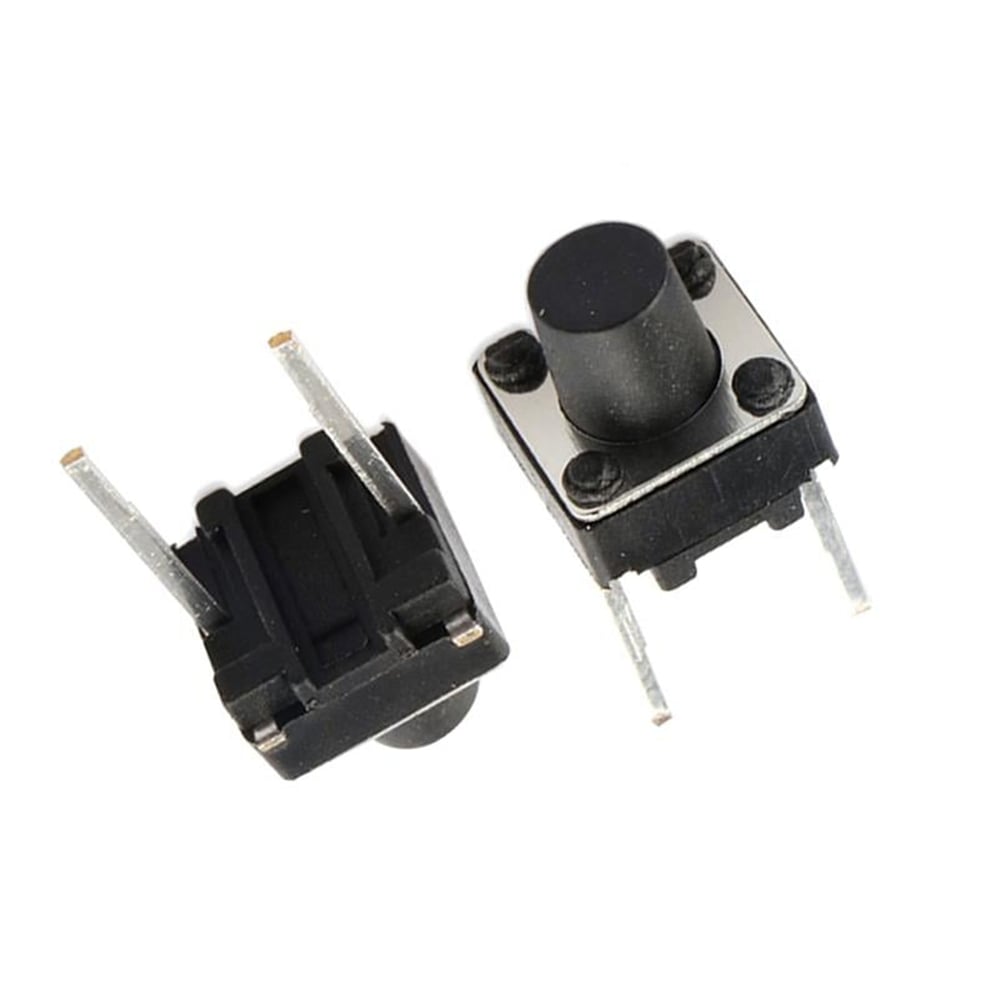 Powermaster PowerMaster Tact Switch Şaseli 6x6x3.5 Mm 2 Bacak IC-200A C9 Buton - Fiş - Jack - Şase - Buton - Konnektör