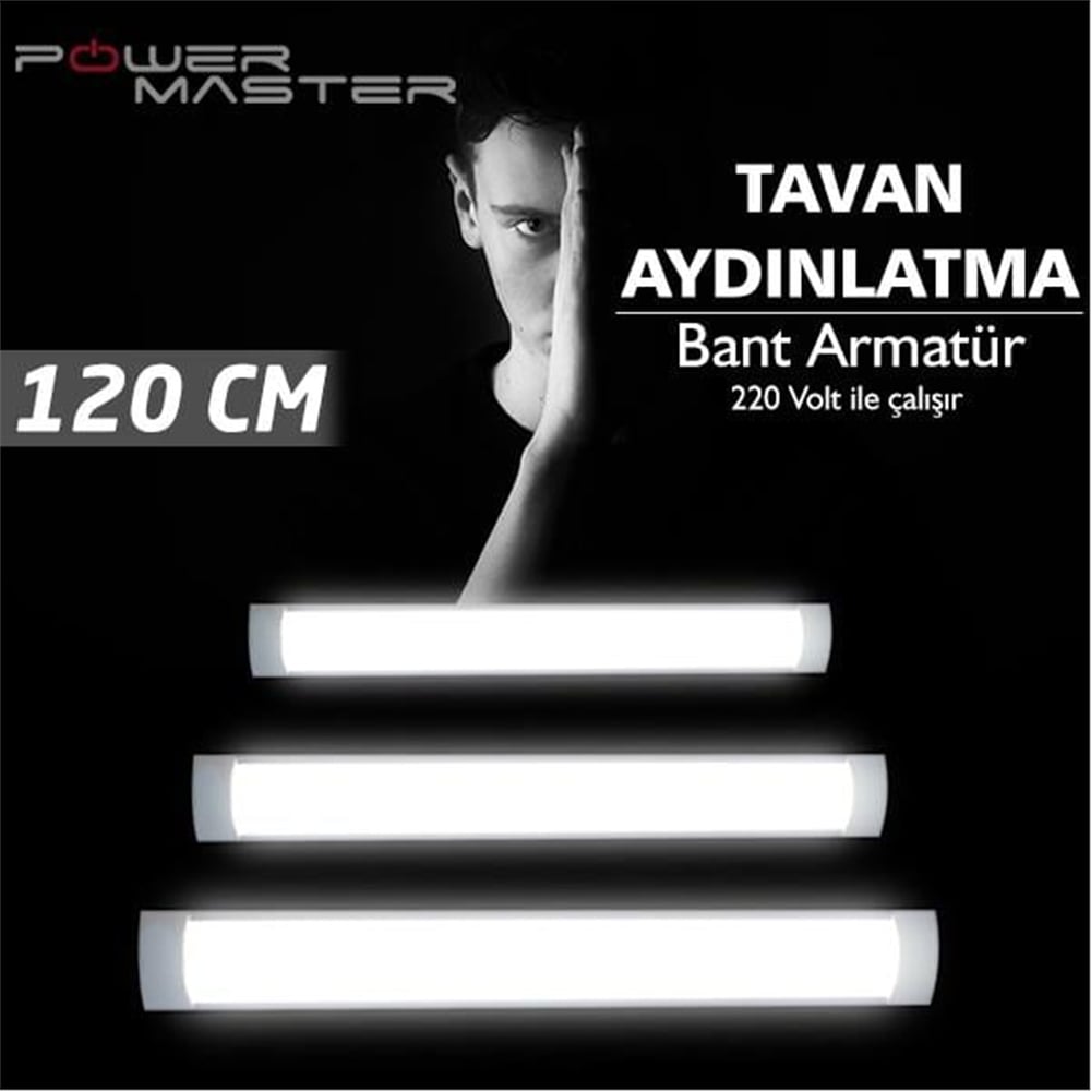 Powermaster Powermaster Tavan Aydınlatma Günışığı 120 Cm 220V Ledbar - Led Spot Panel