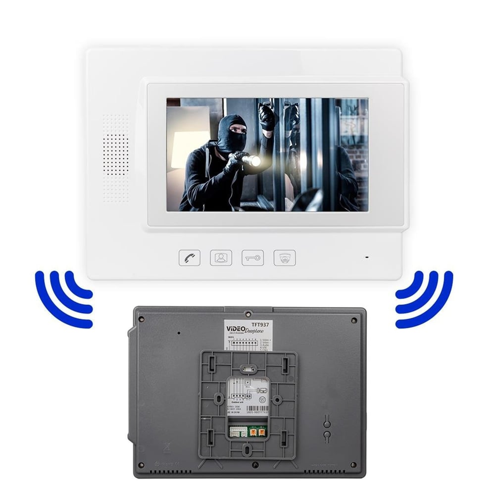 Powermaster PowerMaster TFT937 Görüntülü Bina İnterkomu Diyafon Alıcı Sistemi - Kapı Zilleri-Alarm