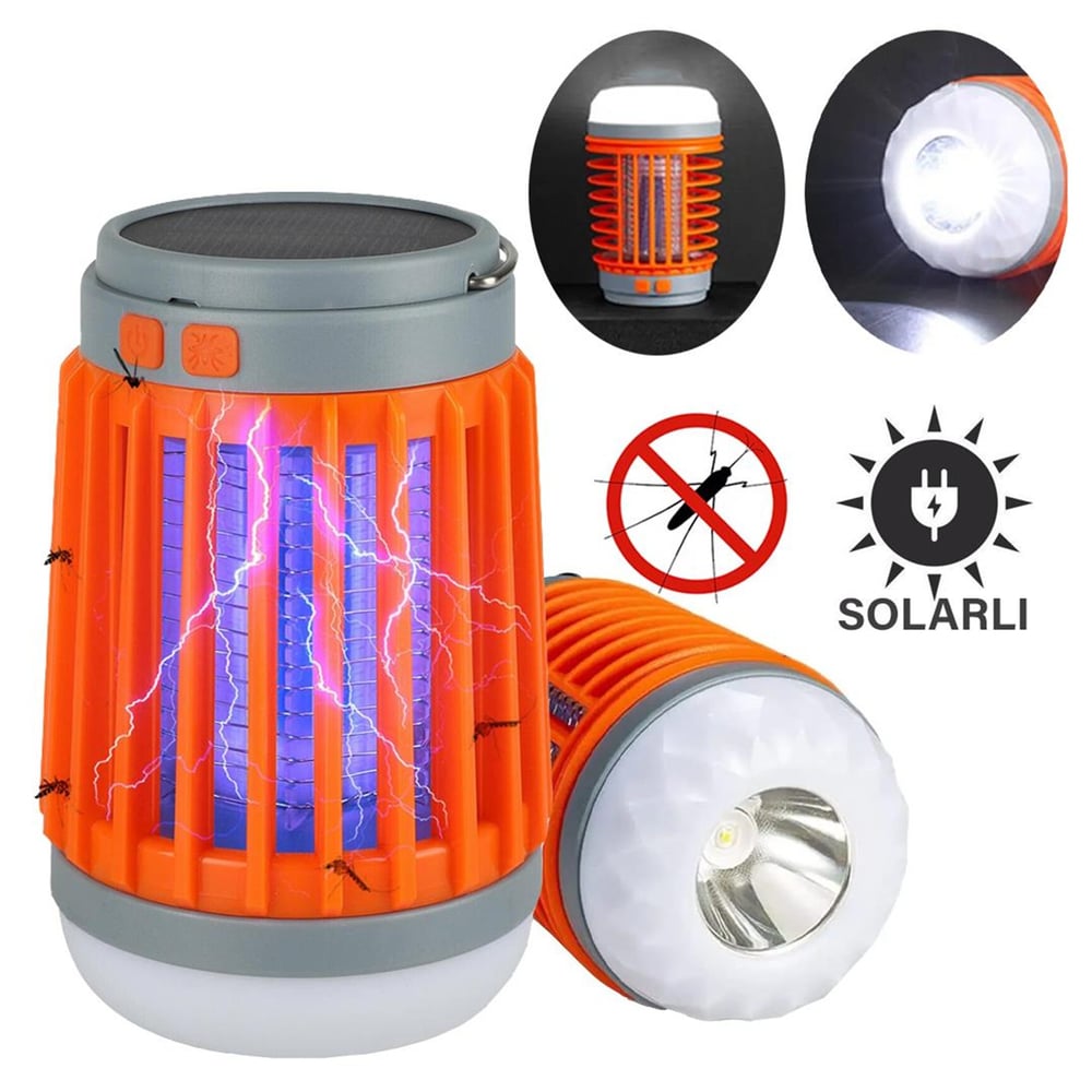 Powermaster Powermaster W851 Usb'li Solar'lı Sinek Öldürücü Özellikli 3in1 Kamp Feneri - Fener ve Işıldaklar