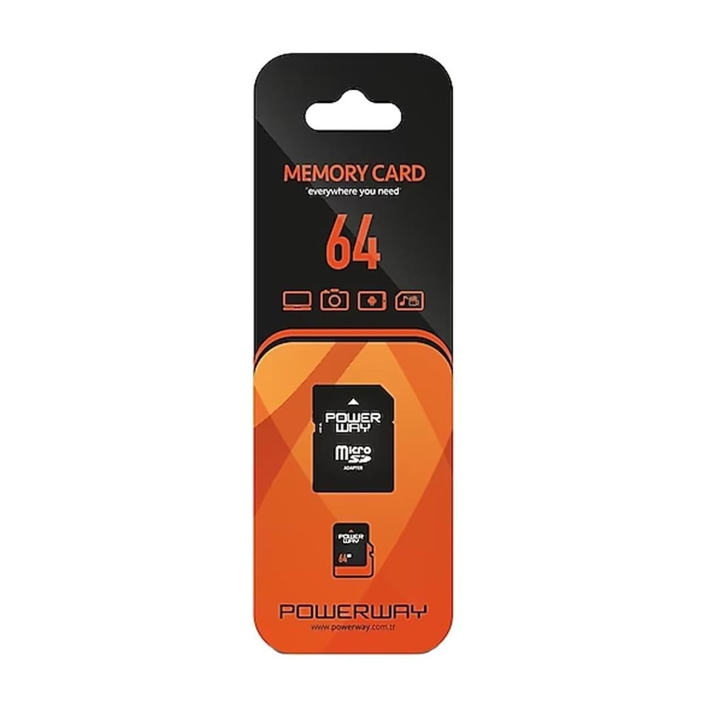 Powerway Powerway PWR-64 64 GB Micro SD Hafıza Kartı Class 10 - Hafıza Kartları
