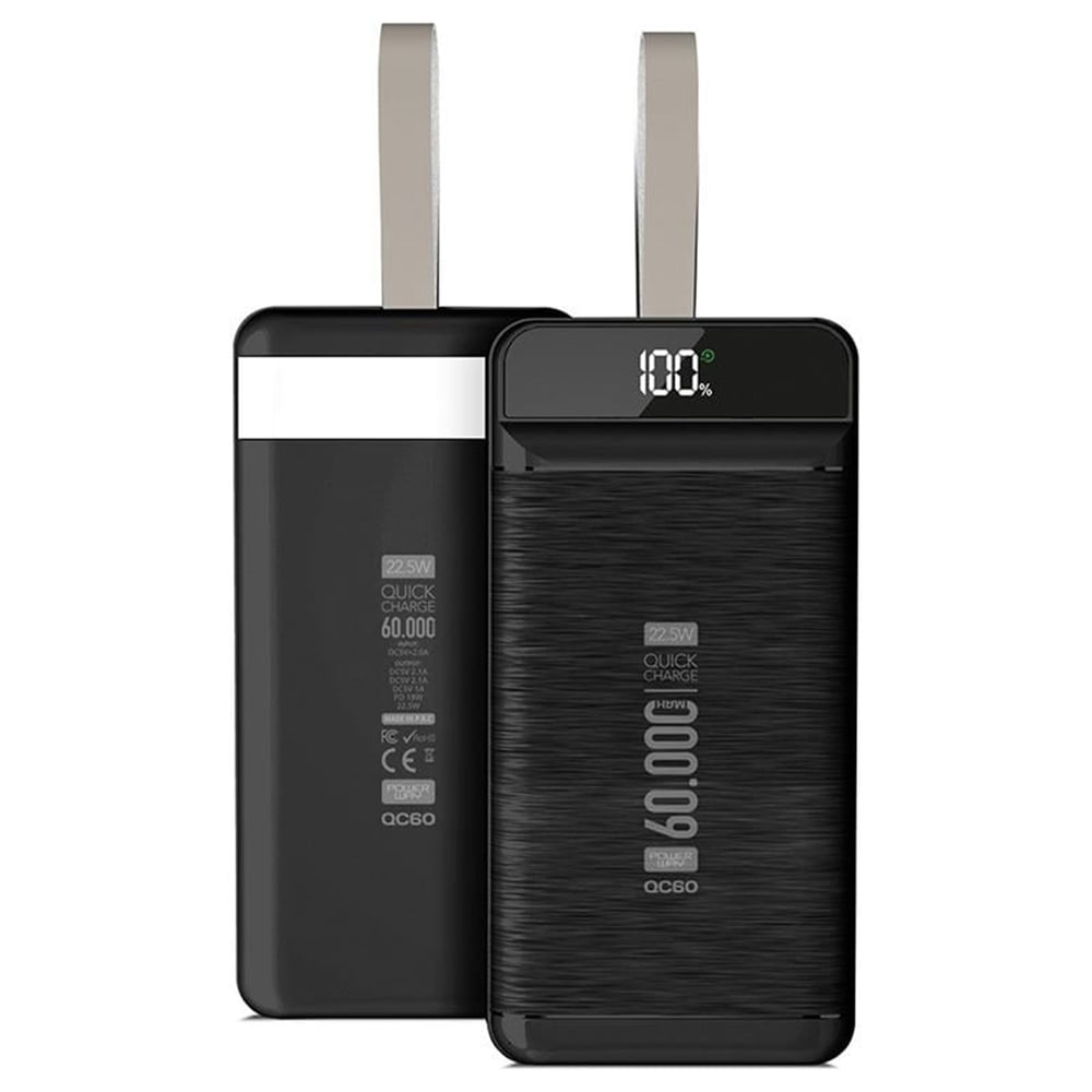 Powerway Powerway Qc60 60000 Mah 3.0 Kablolu 22.5w Powerbank - Powerbank