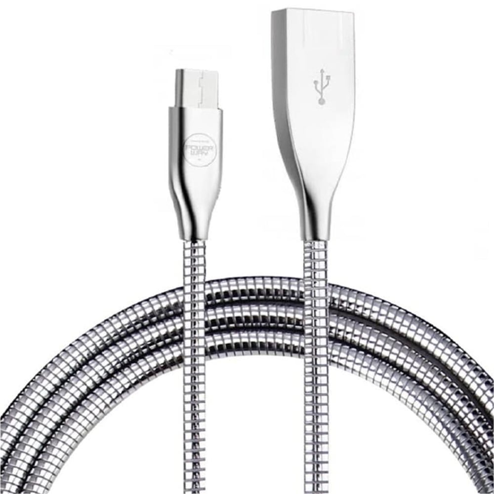 Powerway Powerway QCX3 Metal Micro USB 3.0 Şarj Data Kablosu - Data-Şarj Kabloları