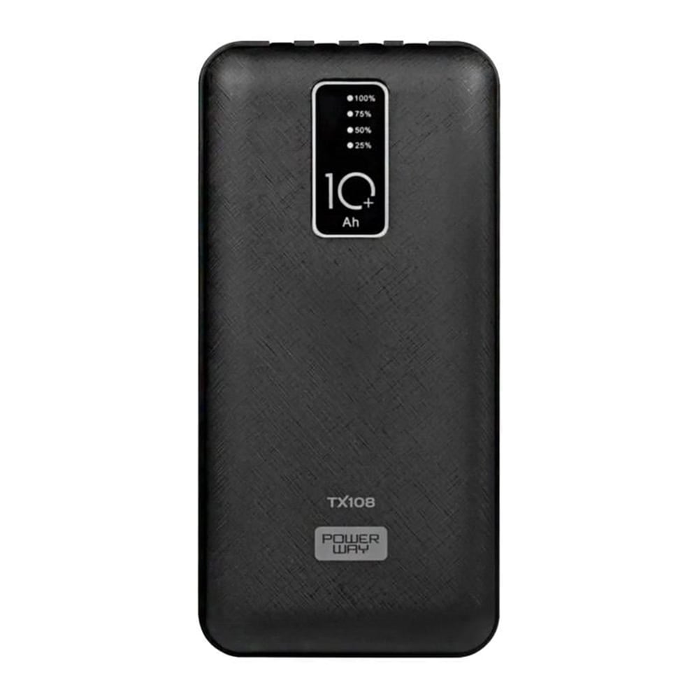 Powerway Powerway TX108 Dijital Göstergeli 4 Çıkışlı 10000 Mah Powerbank Siyah - Powerbank