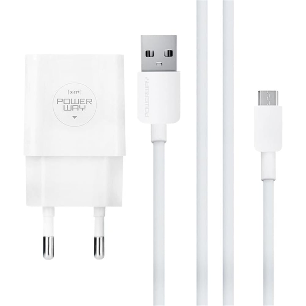 Powerway Powerway X-171 Micro USB 2.1 Amper Şarj Aleti-Kablo - Şarj Cihazları