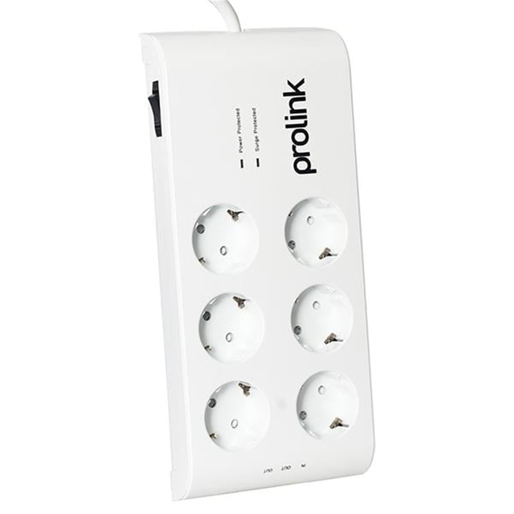 Oem Prolink PR-SP06T 6'lı 1.5 Metre Kablo 3600 Joule Akım Korumalı Priz 16A-3680W - Akım Korumalı Prizler