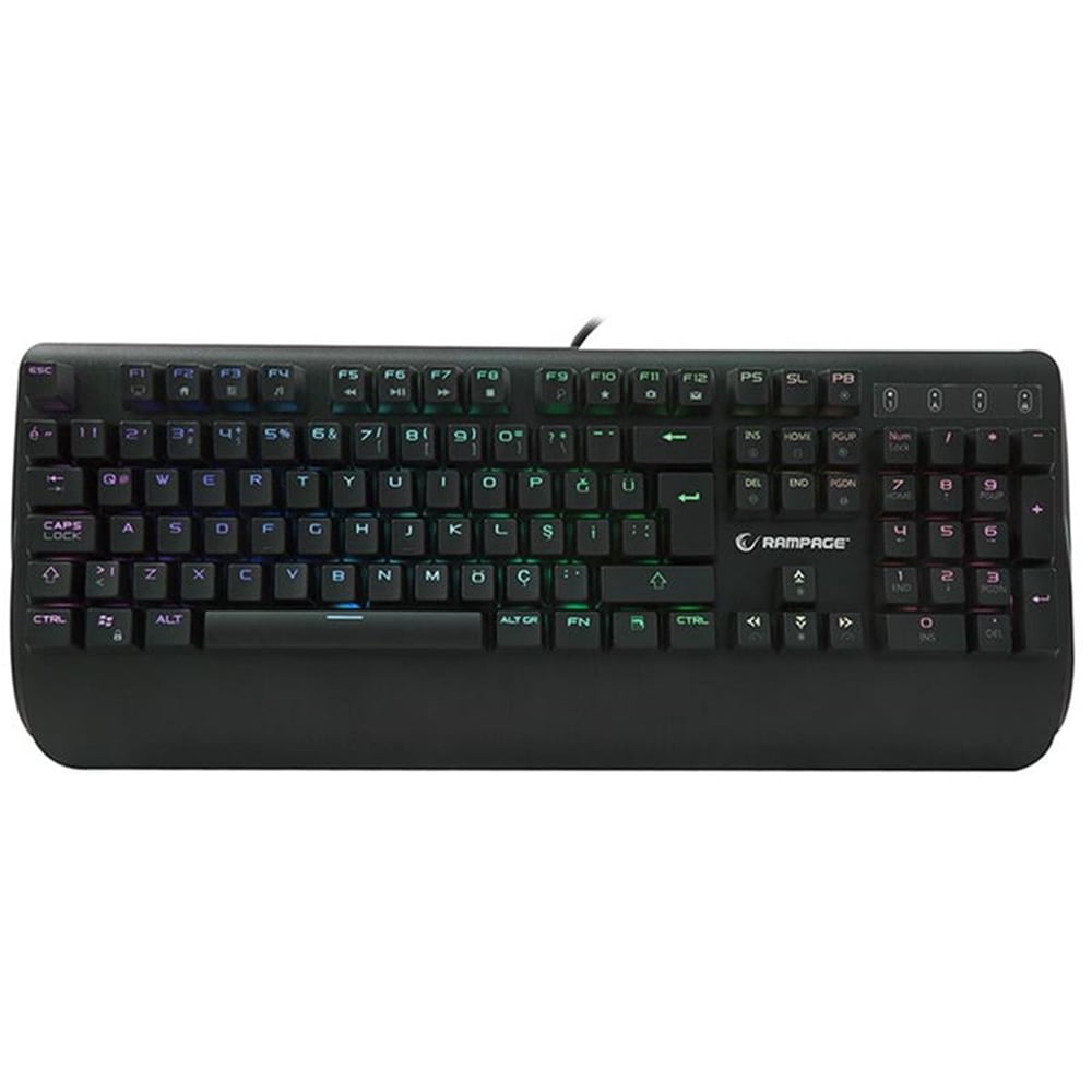 Rampage Rampage KB-R90 ORION RGB Versiyon USB Blue Switch Gaming Oyuncu Mekanik Klavye - Gaming Klavye