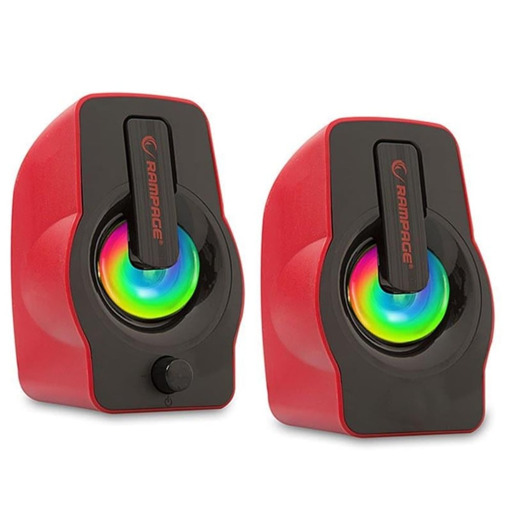 Rampage Rampage RMS-G7 Falsetto 2.0 6 Watt Rgb Ledli Gaming USB 1 + 1 Mavi-Kırmızı Hoparlör - Gaming Hoparlör