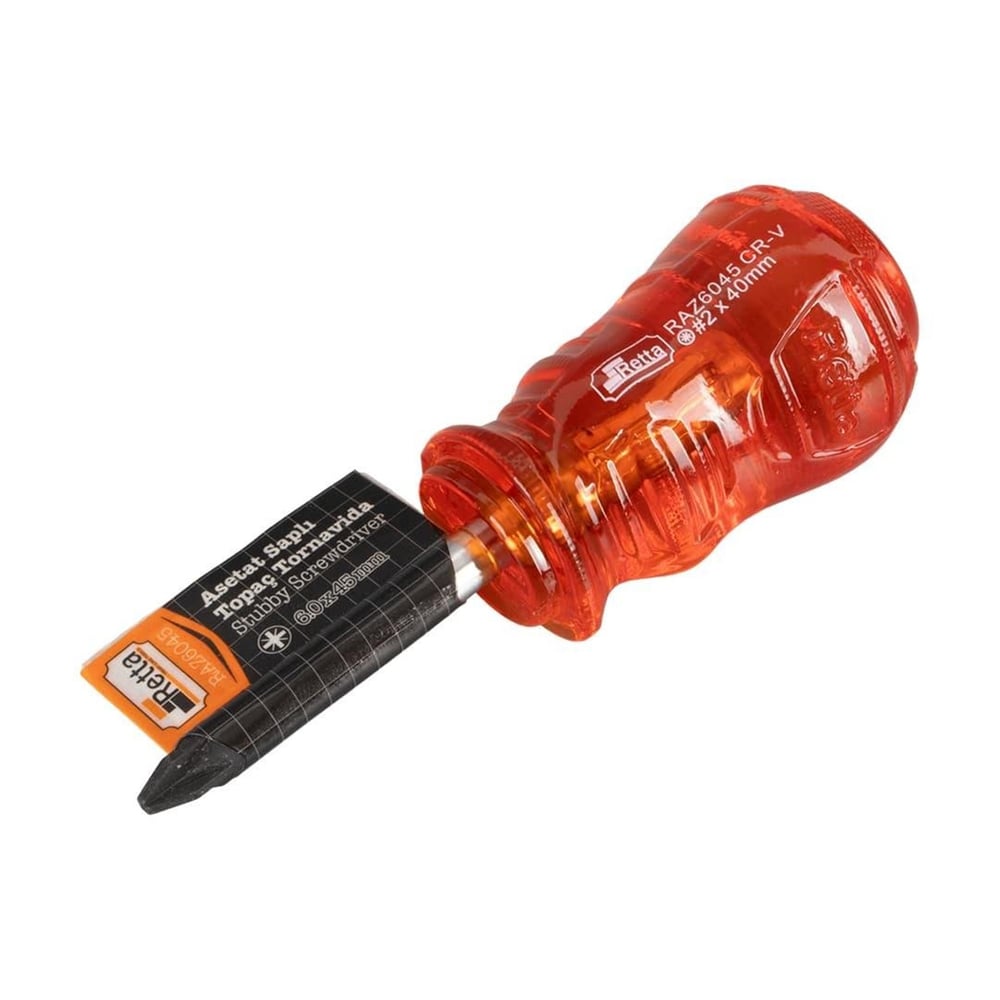 Retta Retta Asetat Pz 2x45 mm Yıldız Topaç Tornavida - Tornavidalar