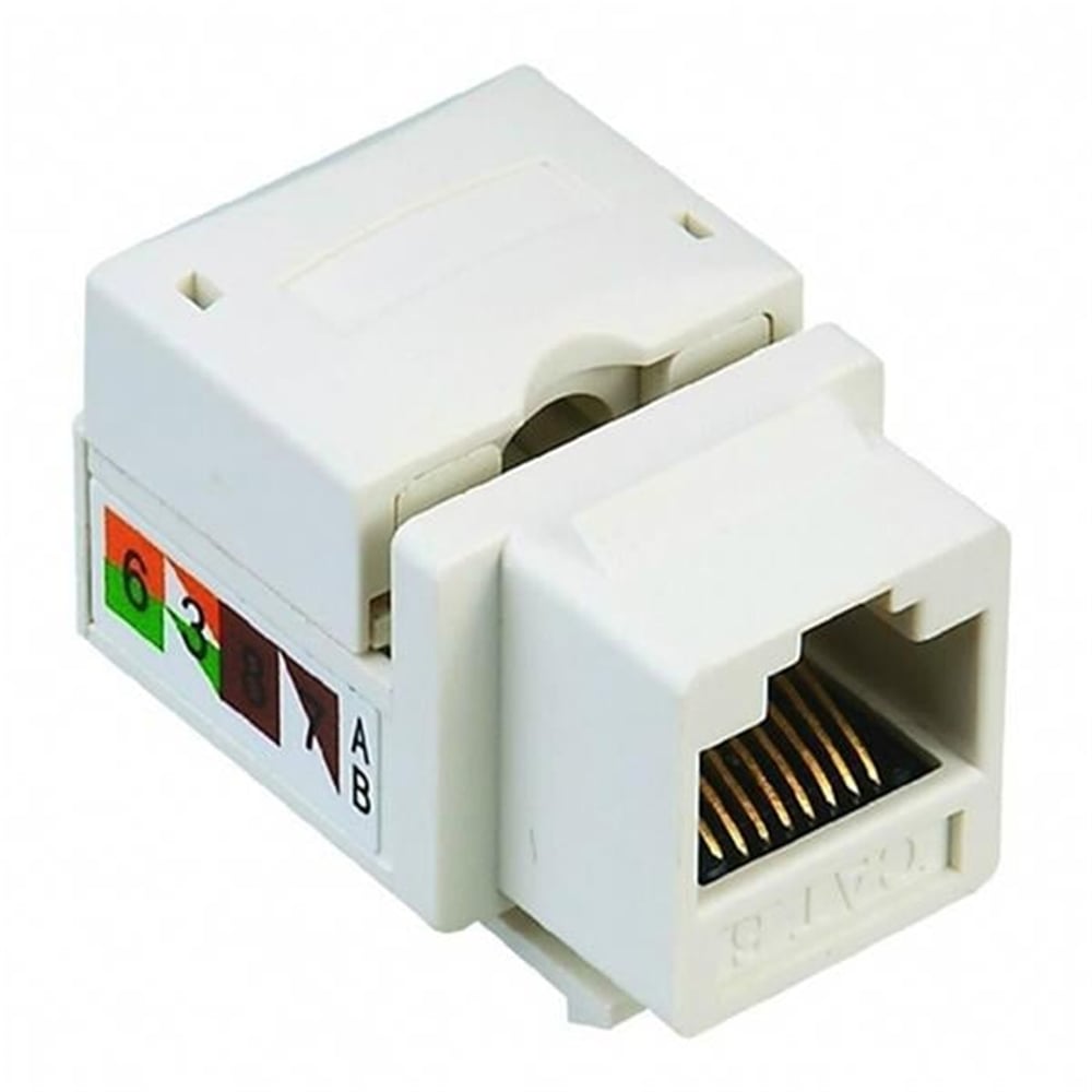 Powermaster RJ45 Şase Utp Cat6 8P8C 90° Keystone Jack - Fiş - Jack - Şase