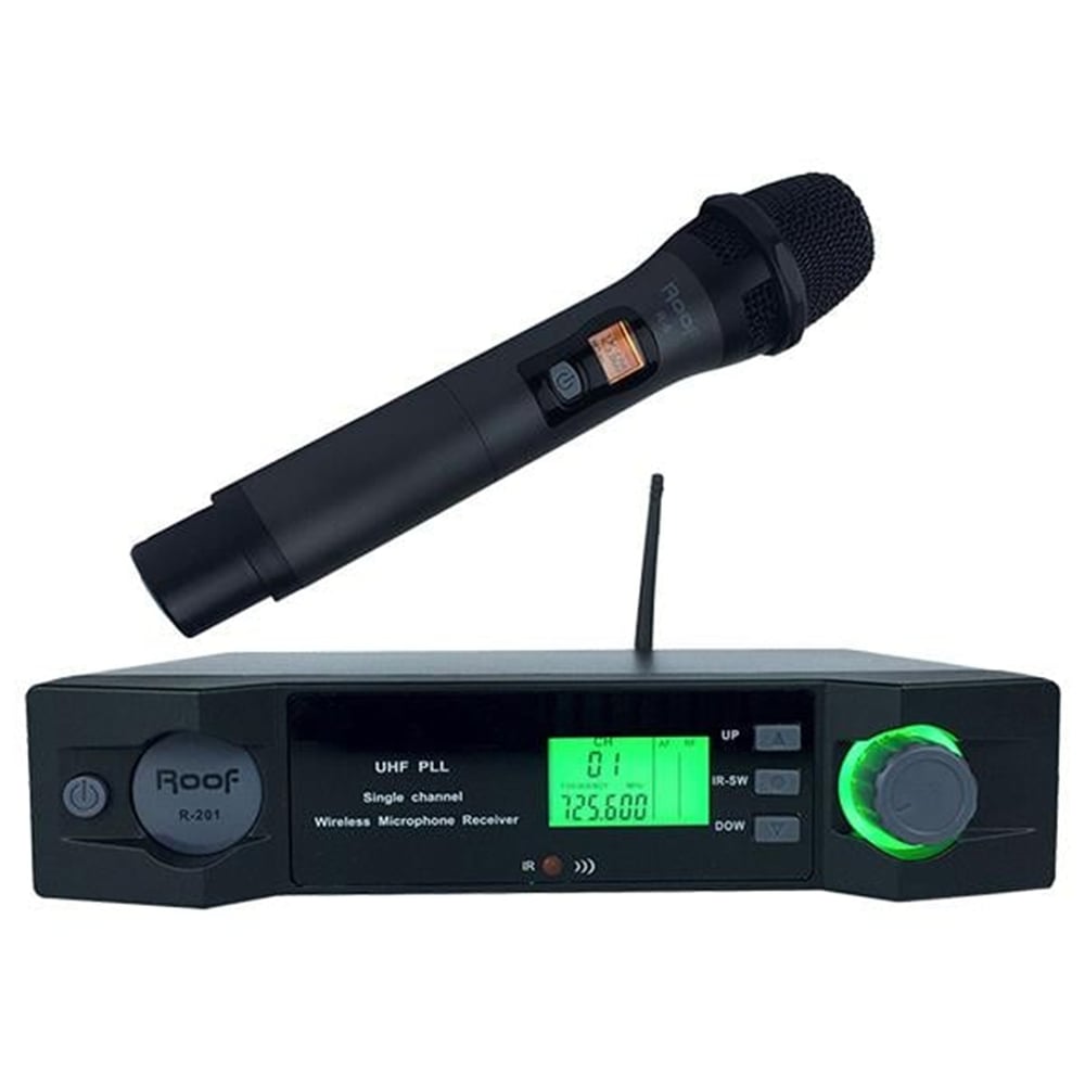 Roof Roof R-201 UHF Kablosuz Telsiz El Mikrofonu - Kablosuz Mikrofonlar