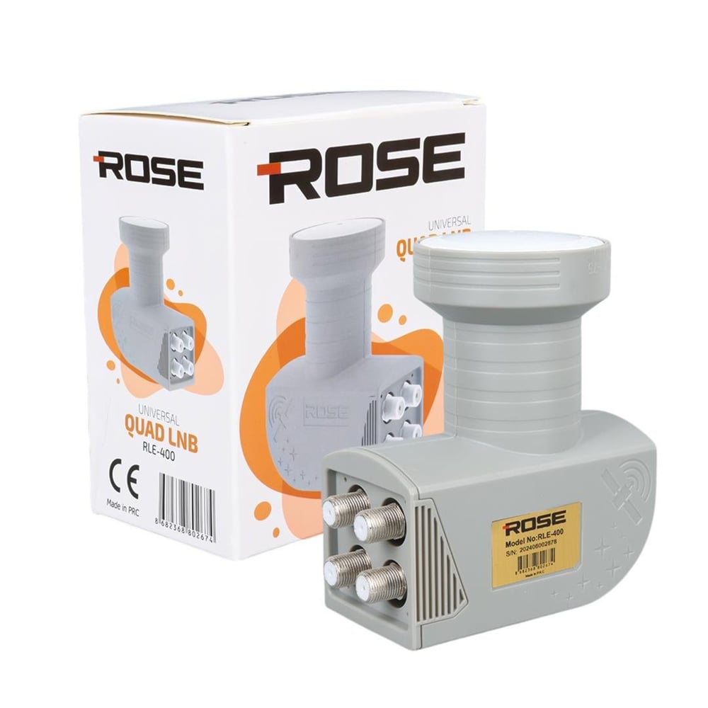 Rose Rose RLE-400 0.1Db Quad Dörtlü Lnb - Dört Çıkışlı LNB