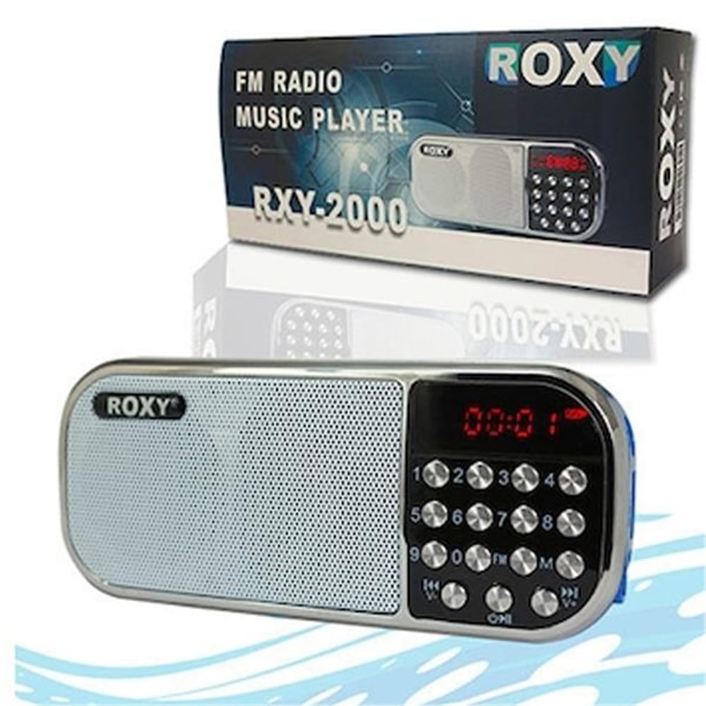 Roxy Roxy Rxy-2000 Fm/Sd/Usb Radyo Musıc Player (18650 Lityum Pilli*Şarjlı) - Taşınabilir Radyo