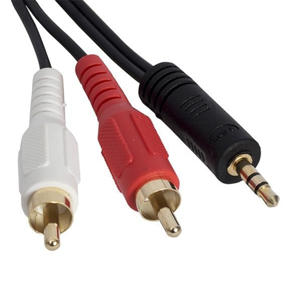 S-Link S-Link 3.5 Mm Stereo Erkek/2 Rca Erkek 3 Mt. Ses Kablosu SLX-856 - RCA-Ses Kabloları