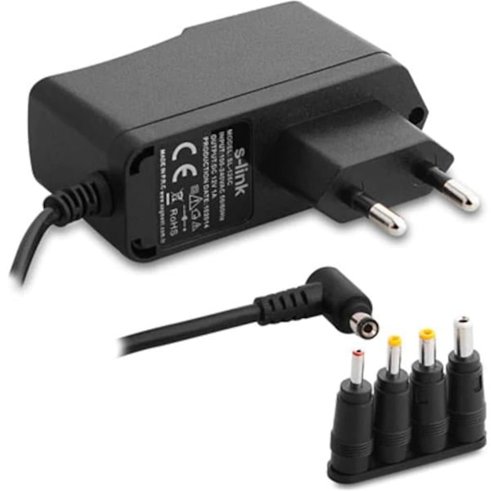 S-Link S-Lınk Sl-126A 5 Volt - 1 Amper 4 Uçlu Unıversal Modem Adaptörü - Adaptörler
