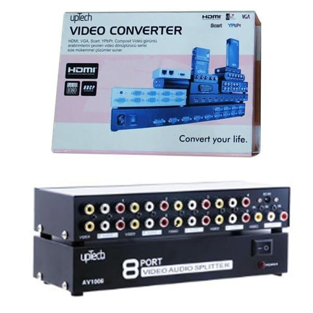 S-Link S-Lınk Sl-18Av 8 Port Audıo-Video Dağıtıcı - Ethernet Switch