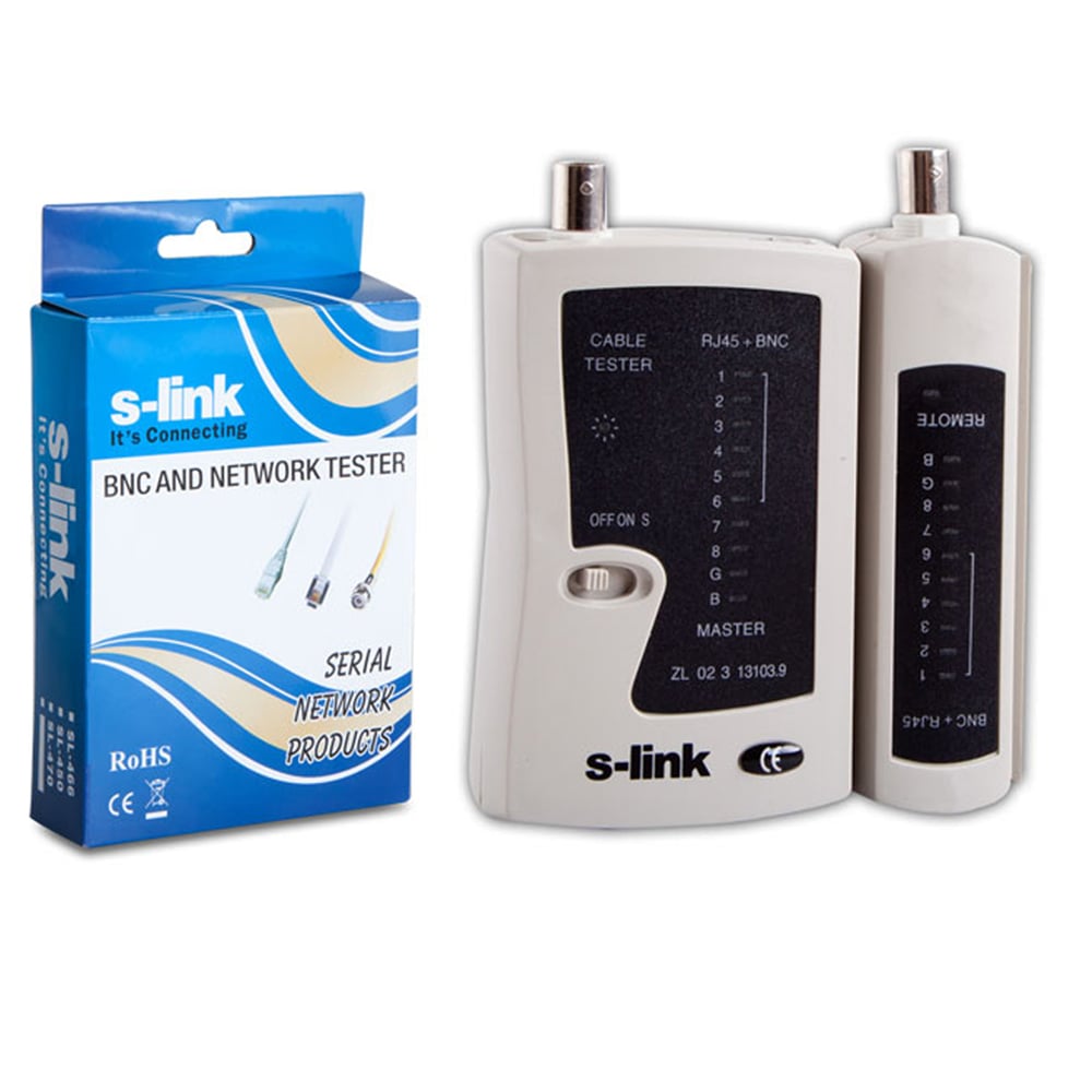 S-Link S-Link SL-466 Rj45 - Bnc Network Kablo Test Cihazı - Kablo Test Cihazı