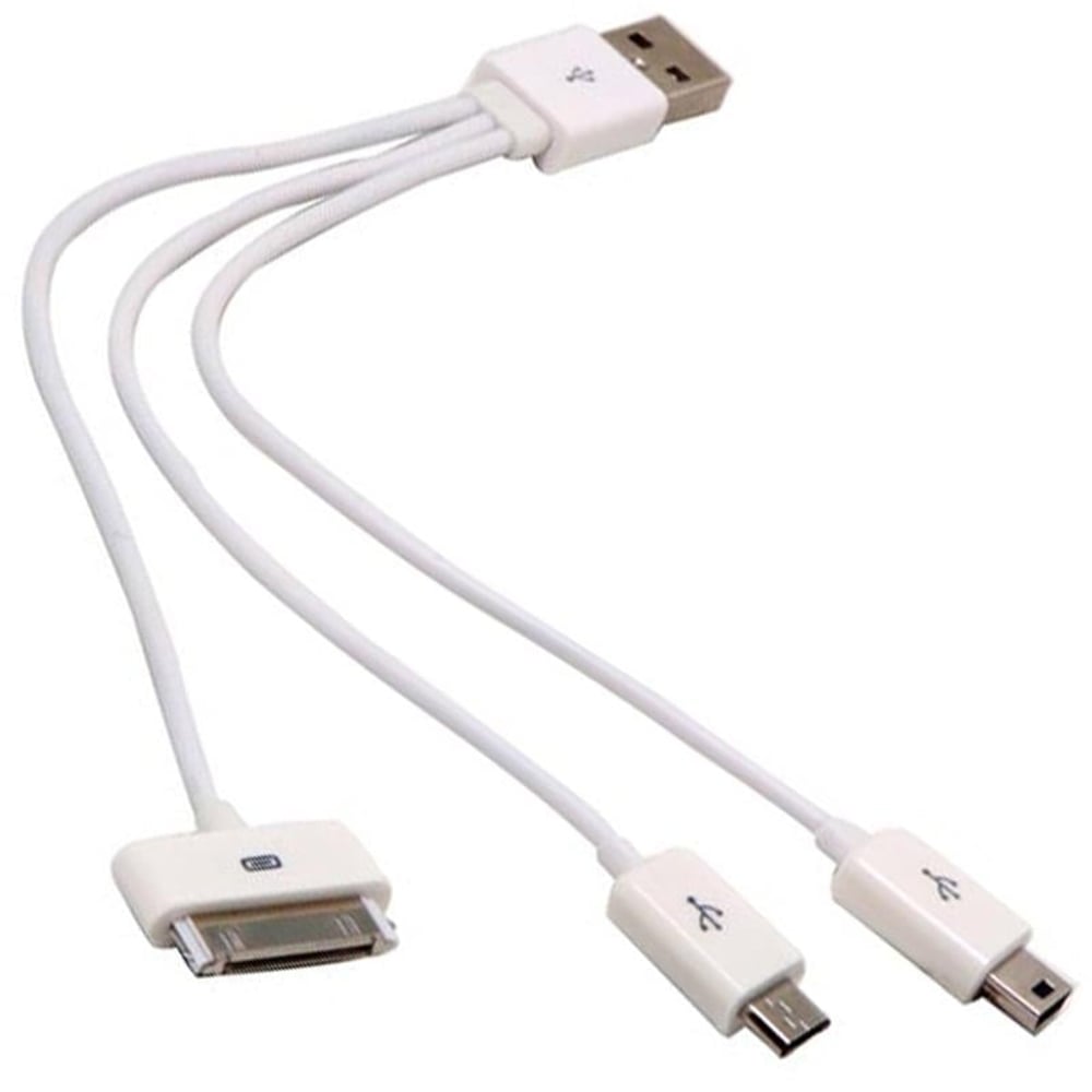 S-Link S-Link SL-C23 (iPhone 4-Samsung-5 Pinli) 3'lü Ahtapot Kablo - Data-Şarj Kabloları