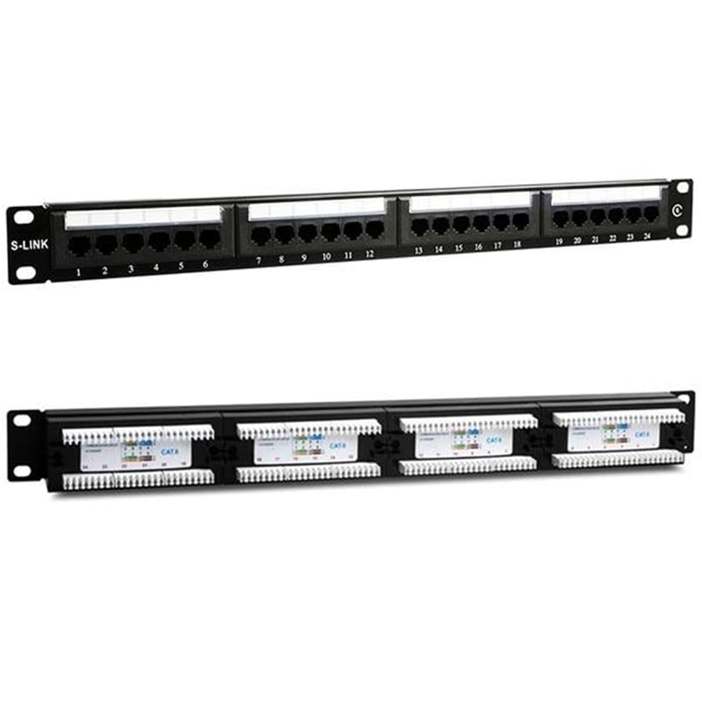 S-Link S-Link SL-F624 24’lü FTP Cat6 Patch Panel - Patch Panel