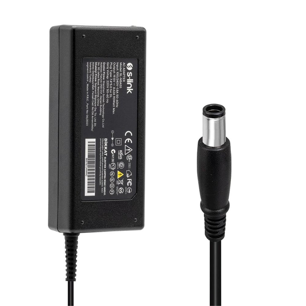 S-Link S-Link SL-NBA55 19.5 Volt 4.62 Amper 7.4X5.0Mm Uçlu Dell Notebook Adaptör - Laptop Adaptörleri