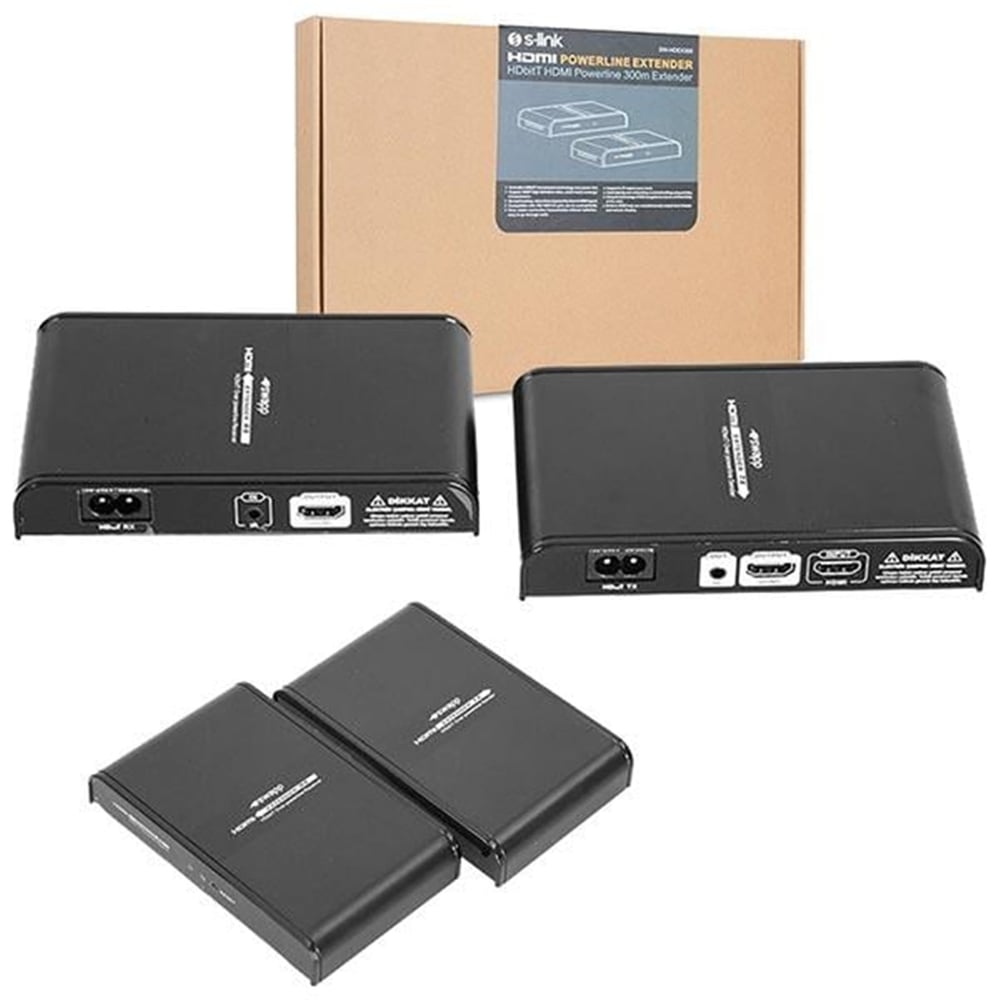 S-Link S-Link Swapp SW-HDEX300 HDbitT HDMI Powerline 300m Extender - Çevirici Dağıtıcı