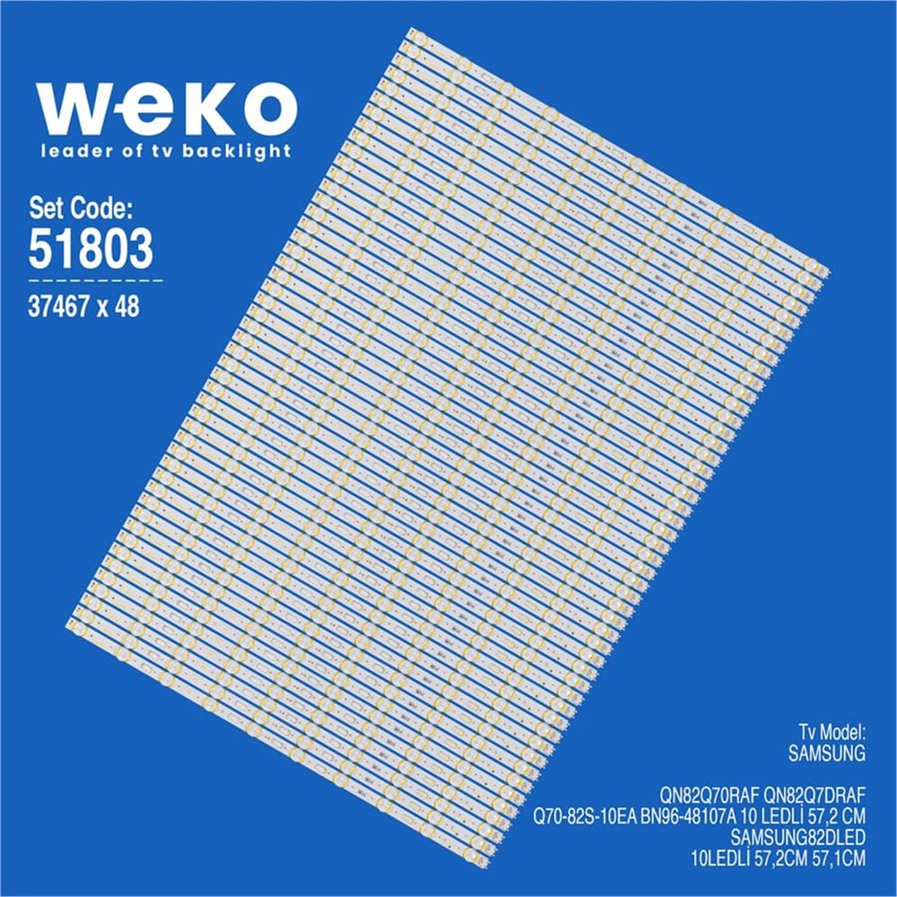 Weko Samsung QN82Q7DRAF 82'' 48 Adet Tv Led Bar - Samsung Led Bar