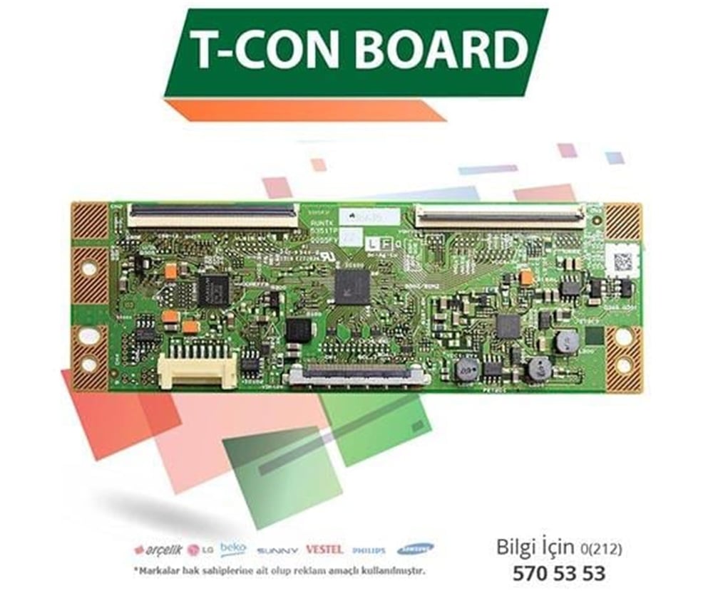 Weko Samsung RUNTK 5351TP - UE32F5070 - UE32F5570 - CY-HF320BGSV1H - Lcd Led T-CON Board - T-Con Board
