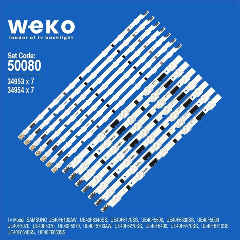 Weko Samsung UE40F5000 40'' İnç 14 Adet Tv Led Bar - Samsung Led Bar