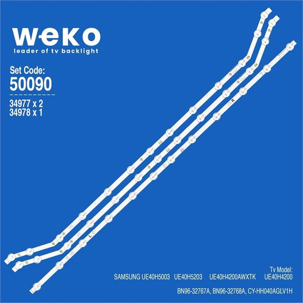 Weko Samsung UE40H4200 40'' İnç 3 Adet Tv Led Bar - Samsung Led Bar
