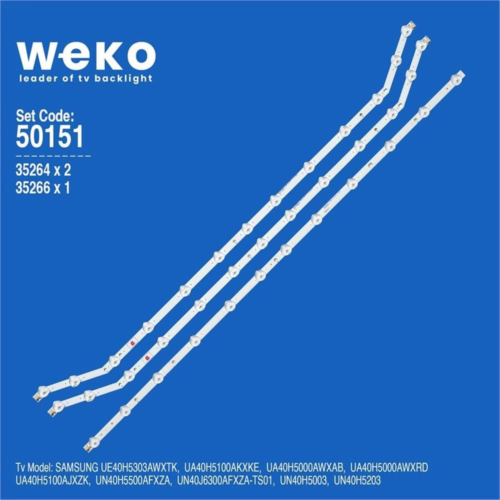 Weko Samsung Ue40h5303awxtk 40'' İnç 3 Adet Tv Led Bar - Samsung Led Bar