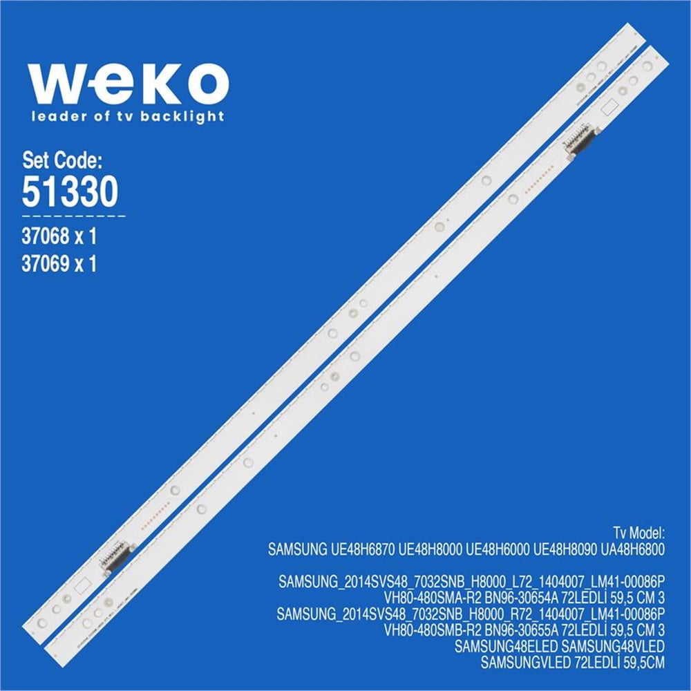 Weko Samsung UE48H6000 48'' 2 Adet Tv Led Bar - Samsung Led Bar